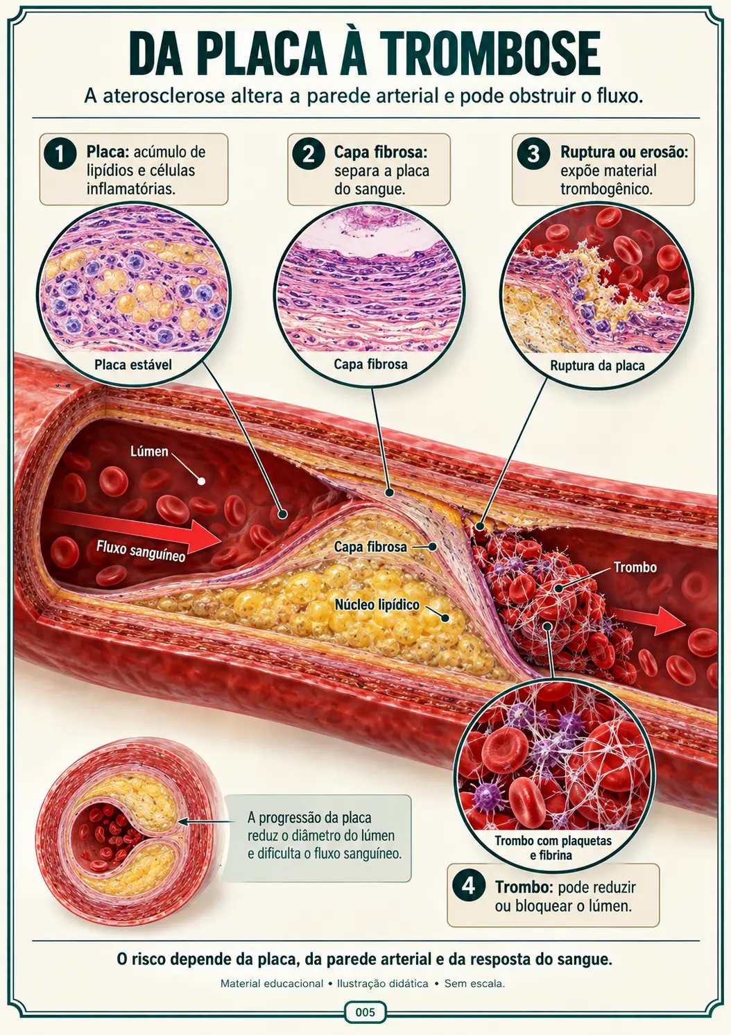 Da Placa à Trombose — Aterosclerose e Parede Arterial