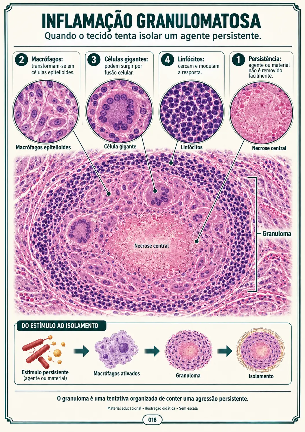 Inflamação Granulomatosa — O Granuloma e o Isolamento